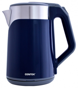 Чайник электрический Centek CT 0023 2 л синий  серебристый