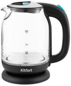 Чайник электрический Kitfort KT 654 1 7 л черный объемом