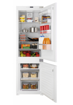 Встраиваемый холодильник Weissgauff WRKI 178 V NoFrost белый 