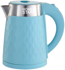 Чайник электрический HomeStar HS 1021 1 7 л голубой 102761