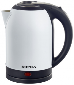 Чайник электрический Supra KES 2003N 1 7 л серебристый  белый