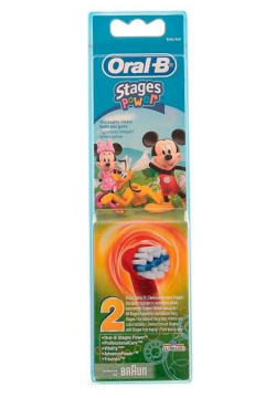 Насадка для зубной щетки Braun Oral B EB10K Stages Kids Mickey 2 шт 