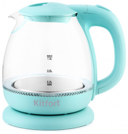 Чайник электрический Kitfort KT 653 1 л голубой 