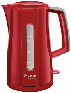 Чайник электрический Bosch CompactClaSS 1 7 л красный TWK3A014