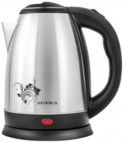 Чайник электрический Supra KES 1802 1 8 л черный  серебристый