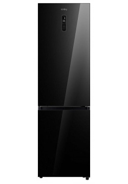 Холодильник Korting KNFC 62029 GN черный 