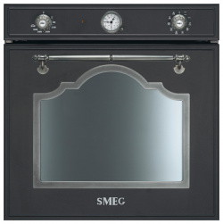 Встраиваемый электрический духовой шкаф Smeg SF750AS Black 