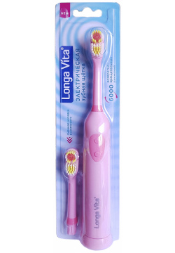 Электрическая зубная щетка Longa Vita KAB 2 розовая 2P