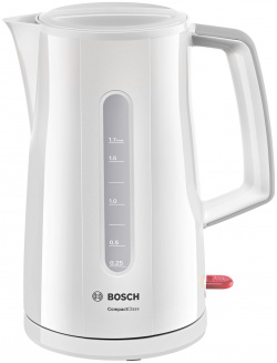 Чайник электрический Bosch CompactClaSS 1 7 л белый TWK3A011 Электрочайник