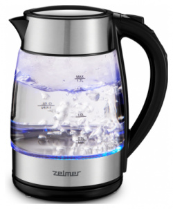 Чайник электрический Zelmer ZCK8026 1 7 л серебристый  черный 71504818P