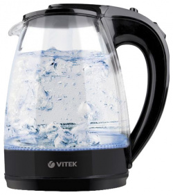Чайник электрический VITEK VT 1122 1 7 л черный  прозрачный