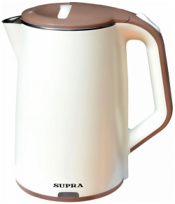 Чайник электрический Supra KES 2005 2 л бежевый  коричневый