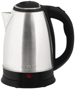 Чайник электрический Scarlett SС ЕК21S26 1 8 л серебристый  черный