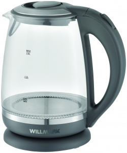 Чайник электрический WILLMARK WEK 2005G 2 л серый УТ000013764