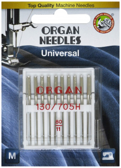 Иглы Organ универсальные 10/80 Blister 