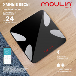 Весы напольные электронные Moulin Villa MV SC 003 mini Black
