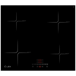 Встраиваемая варочная панель индукционная LEX EVI 640 2 BL черный 