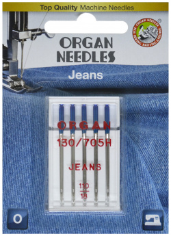 Иглы Organ джинсовые 5/110 Blister 