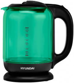 Чайник электрический HYUNDAI HYK G2807 1 8 л зеленый  черный