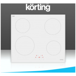 Встраиваемая варочная панель индукционная Korting HI 64013 BW белый 