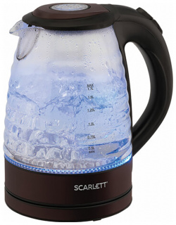 Чайник электрический Scarlett SC EK27G97 1 7 л коричневый 9000007601