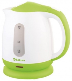 Чайник электрический SAKURA SA 2344WG 1 7 л зеленый  белый