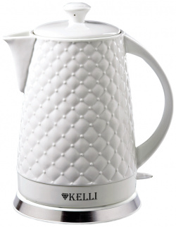 Чайник электрический KELLI KL 1340 1 8 л белый Электрочайник