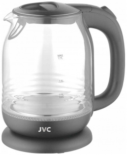 Чайник электрический JVC K KE1510 grey 1 7 л прозрачный  серый