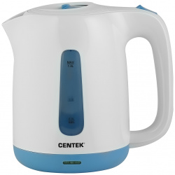 Чайник электрический Centek CT 0044 1 8 л голубой  белый