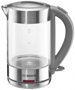 Чайник электрический Bosch TWK7090B 1 5 л серебристый 