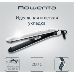 Выпрямитель волос Rowenta Easyliss Pure Collection SF1628F0  белый/черный СП 00051460