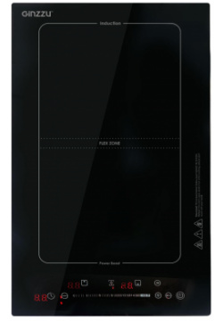 Встраиваемая варочная панель индукционная Ginzzu HCI 255 черный 