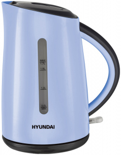 Чайник электрический HYUNDAI HYK P2028 1 7 л голубой  серый