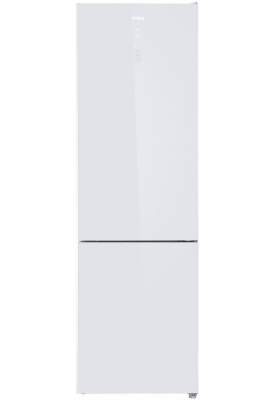 Холодильник Korting KNFC 62370 GW белый  серебристый
