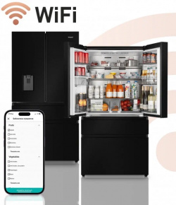 Холодильник Weissgauff WFD 587 черный 431617