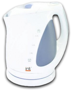Чайник электрический Irit IR 1206 2 3 л белый  голубой
