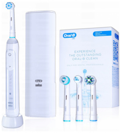 Электрическая зубная щетка Oral B Genius X белая 0077