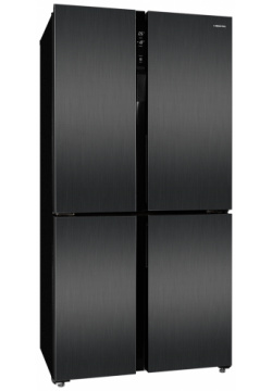Холодильник Hiberg RFQ 500DX NFXd серебристый  серый inv