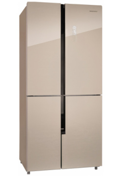 Холодильник NordFrost RFQ 510 NFGY бежевый inverter