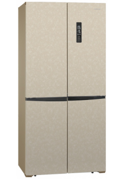 Холодильник NordFrost RFQ 510 NFYm бежевый inverter Отдельностоящий