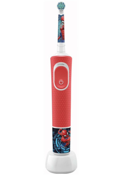 Электрическая зубная щетка Oral B Kids Spiderman D100 413 2K EE красный 1654269