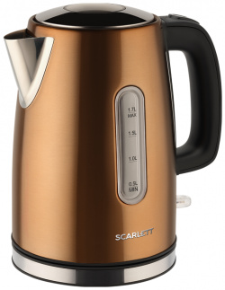 Чайник электрический Scarlett SC EK21S98 1 7 л коричневый 