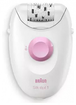 Эпилятор Braun Silk epil S1 SE 1 176 белый  розовый Б0057089