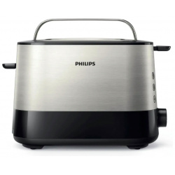 Тостер Philips HD2637/90 серебристый  черный