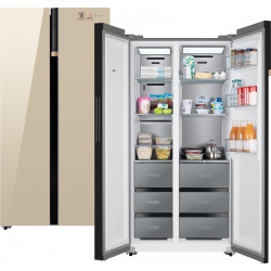 Холодильник Weissgauff Wsbs 590 BeG бежевый 430808
