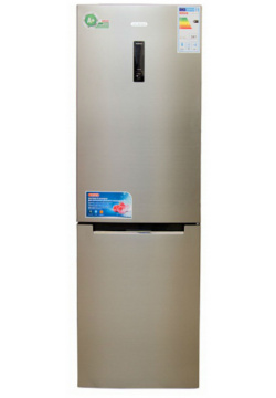 Холодильник Leran CBF 210 IX серебристый Двухкамерный
