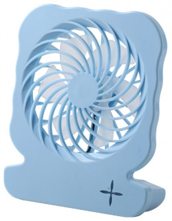 Вентилятор настольный MyPads 226269 голубой переносного типа можно