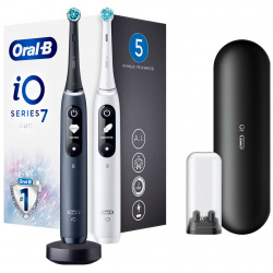 Набор электрических зубных щёток Oral B iO Series 7 Duo  чёрный белый 478995