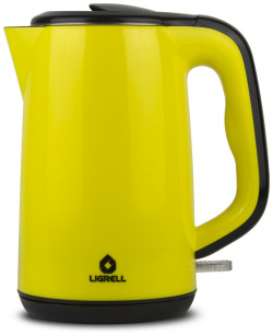 Чайник электрический LIGRELL LEK 2022PS желтый 