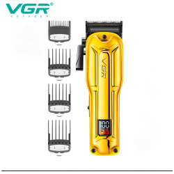 Машинка для стрижки волос VGR  V 138 золотистая